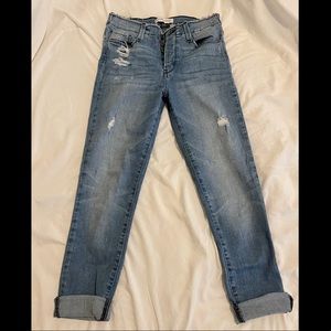 Flying Monkey Crop Jeans - distressed style